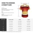thumbnail image 4 of Yiaed Red Gold Glitter Print Women's T Shirt V-Neck Short Sleeve Shirt Casual Breathable Tee Summer Tops-XX-Large, 4 of 5