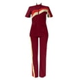 thumbnail image 6 of CILENON Women Clothing Set Women Clothes Sports Fashion Two Piece Pants Pocket Set Tracksuits Women's Clothing Sets Plus Size Sweat Suits for Women Terry Cloth Sets for Women Clothing (Wine Red,S), 6 of 6