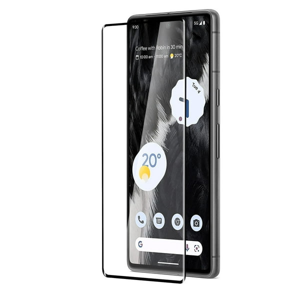 SOATUTO Screen Protector Compatible with Google Pixel 7 Tempered Glass Full Coverage Screen Replacement [Easy Frame Installation] High Definition [Fingerprint Free] Case Friendly(1 Pack)