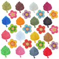thumbnail image 1 of RV 28 parches termoadhesivos para ropa, flores, para faldas, mochilas, gorras, ropa. Rojo Verde, 1 of 5