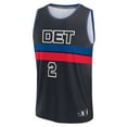 thumbnail image 2 of Men's Fanatics Cade Cunningham Black Detroit Pistons Fast Break Replica Player Jersey - Statement Edition, 2 of 3