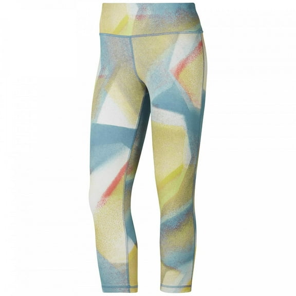 Reebok Womens Lux Bold Compression Athletic Pants, Multicoloured, X-Small