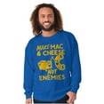 thumbnail image 5 of Funny Mac and Cheese Not Enemies Joke Sweatshirt for Men or Women Brisco Brands S, 5 of 6