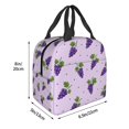 thumbnail image 5 of Purple Grape Lunch Bag Thick Aluminum Foil Lunch Tote for Women Office Picnic Travel Gift, 5 of 7