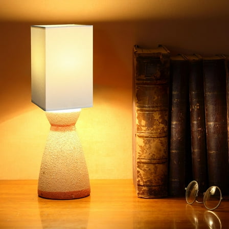 HOOWIFFY Rectangular Lampshade White Cloth 1Set 4.7x4.7x7.9in