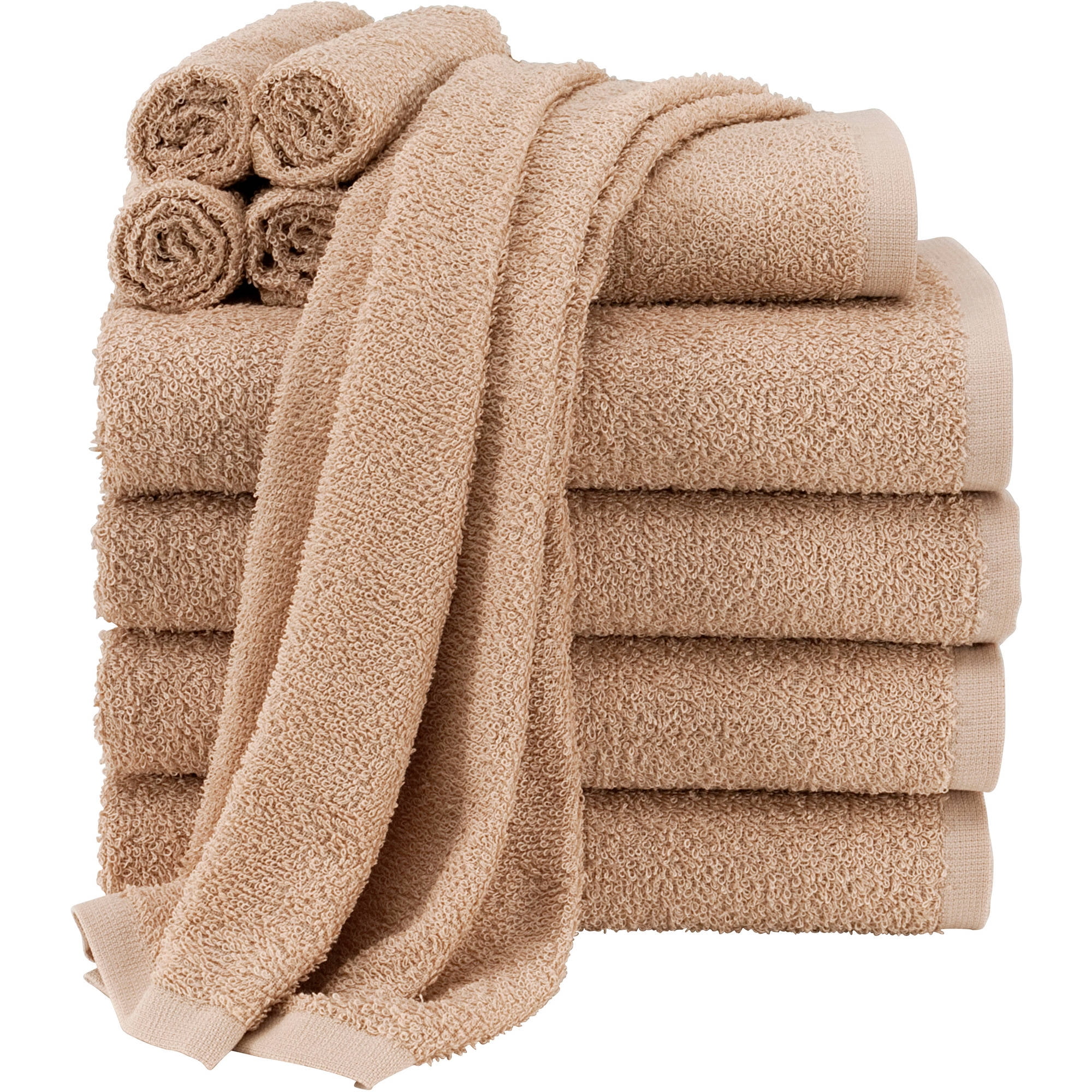 Mainstays 100 Cotton Gtp Bath Towel Vallejo Tan Walmartcom Walmart Com
