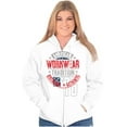 thumbnail image 3 of Patriotic American Workwear Tradition Zip Up Hoodie Men's Women's Brisco Brands X, 3 of 6