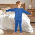 thumbnail image 6 of joogoo Navy Blue 2 Piece Long Sleeve Tee and Pants Cotton Pajama Set 18M, 6 of 7