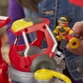 thumbnail image 6 of TABOO Chomp Squad Blazeasaurus Action Figure with Sparks McKenzie and Firefighter Gear, 2 ft Tall, 6 of 8