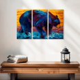 thumbnail image 2 of Elephant Stock Rivers Edge Ii Wall Art - Horizontal Multi Panel Canvas - Living Room Wall Decor - Animal Multi Panel - Orange And Blue Decor By Marion Rose - 23" x 14", 2 of 4
