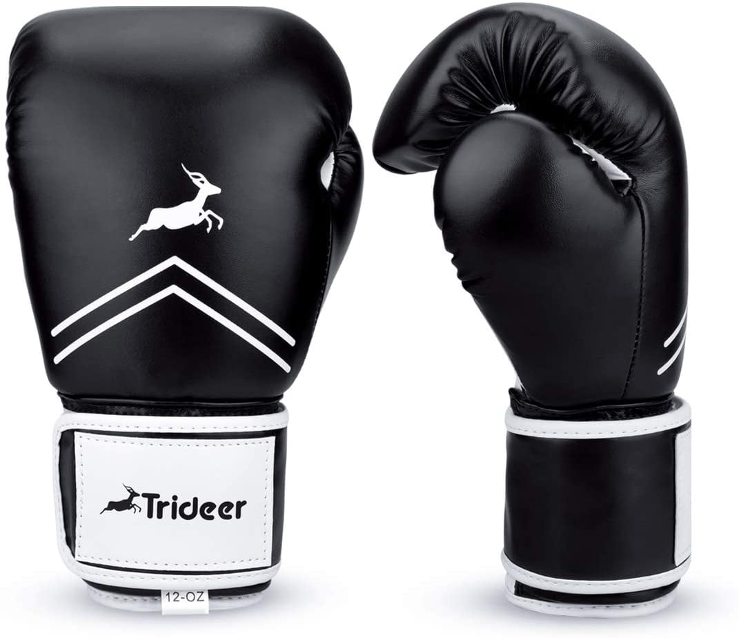Details about    Pro Grade Boxing Gloves for Men & Women Kickboxing Bagwork Gel 10 all black 