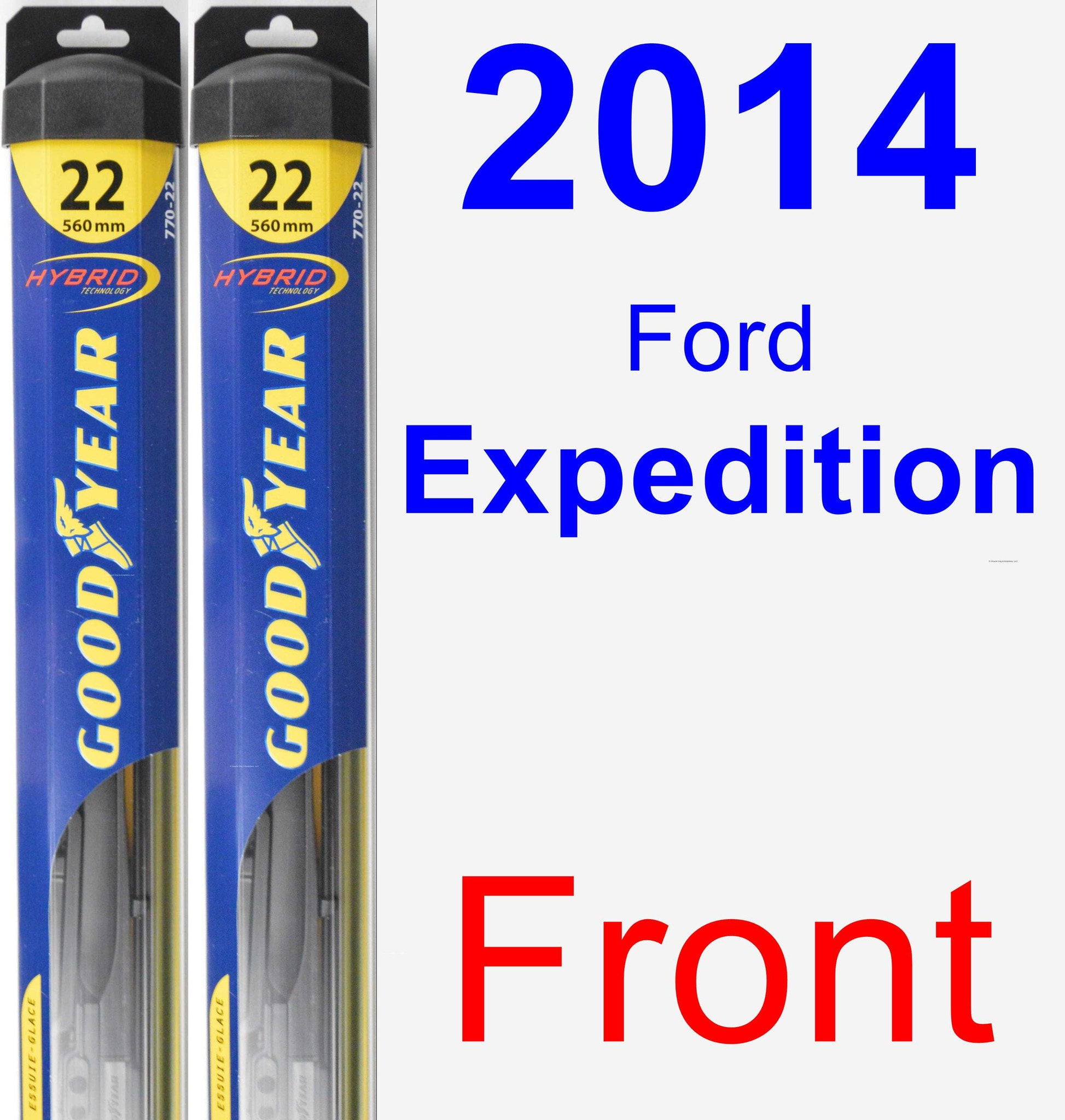 2014 Ford Expedition Wiper Blade Set/Kit (Front) (2 Blades) Hybrid