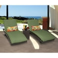 thumbnail image 6 of Belle Curved Chaise Set of 2 Outdoor Wicker Patio Furniture in Beige, 6 of 11
