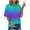 Mint Green, variant on SwiftWear Women's Plus Size Crew Neck Short Sleeve Blouses Soft Stretchy Casual Loose Fit Tees for Every Body, S-5XL​