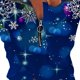 thumbnail image 5 of Camisas Navideñas Para Mujer Tops de Manga Larga Moda Con Cuello en V Blusa Suelta Con Estampado de Otoño Odeerbi ODB198427, 5 of 5