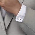 thumbnail image 3 of stainless steel geometric cuff links, 3 of 7