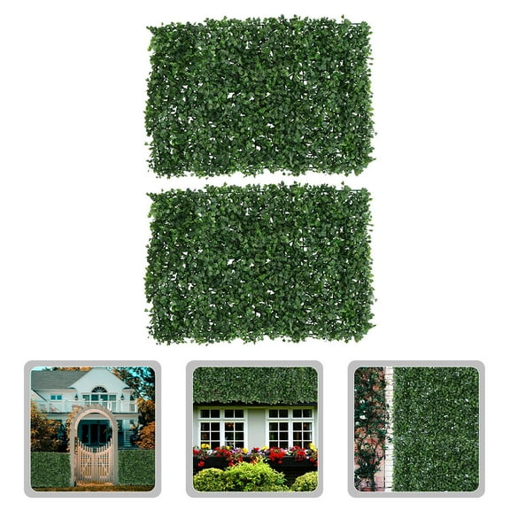 ELAYARD Artificial Greenery Artificial Leaf Background Decor Plastic Green 2Pcs