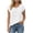 White, variant on Maplenight Cotton Blouses for Women Short Sleeve Collard Tops Regular Fit Button Casual Vacation Beach Summer Tops