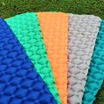 thumbnail image 4 of Tignapoo Portable Inflatable TPU Camping Mattress - Thickened Moisture-Proof Sleeping Pad for Tents, Soft and Foldable Picnic Mat with Air Pump, Dimensions 1950x1200x60mm, Deep Blue Color, 4 of 6