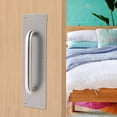 thumbnail image 2 of Push-pull Board Door Hardware 1Pcs Corner Push-pull Plate Silver Stainless Steel, 2 of 9