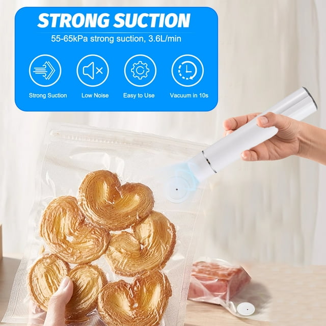 Machine de Scellage sous Vide Portable USB Type-C Charge Sans Fil 2-en-1