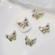 thumbnail image 3 of GOOHOCHY 10pcs Rhinestones Charms de uñas Mariposas Manicure Charms Decoración de arte de uñas, 3 of 8