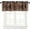 Barn Door-2, variant on Rustic Wooden Barn Door Valance Curtain Wood Farmhouse Art Printed Rod Pocket Valance Window Treatments 1 Panel Short Curtains for Kitchen Bathroom Bedroom 54 x 18 in
