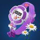 thumbnail image 4 of Relojes para niños con forma de flor, lindos relojes para niños, dibujos animados, nuevo y encantador reloj de pulsera digital de silicona para niños y niñas, tamaño libre, color morado, 4 of 5