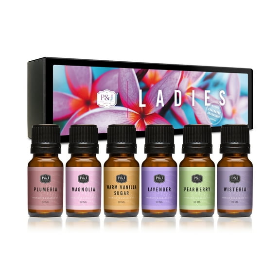 P&J Fragrance Oils, Multi-Scent, 10 ml, 6 Count
