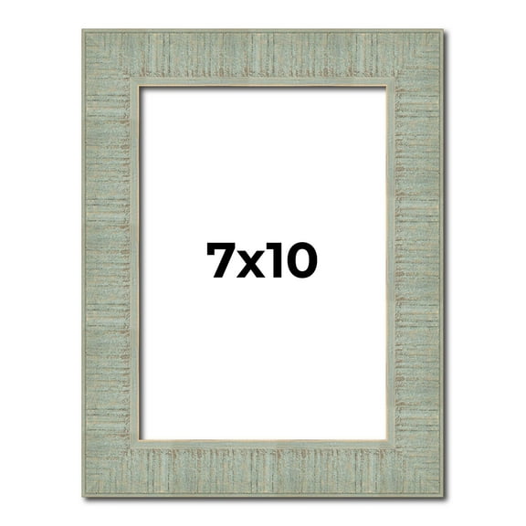 7x10 Frame Green Desert Pear Solid Wood Picture Frame | 1.625 Inch Moulding Width | Interior Frame