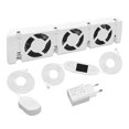 thumbnail image 4 of Radiator Fan Smart Radiator Convectors Booster Extension Set Ventilator Fan Universal Hot Air Circulation Energy Saving 30x7x3cm, 4 of 5