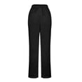 thumbnail image 5 of qolati Womens Silk Satin Pajama Pants Casual Loose Lounge Pants Lightweight Drawstring Elastic Waist Wide Leg Pjs Bottoms with Pockets, 5 of 8