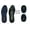 Felt Black, variant on Softior Memory Foam Shoe Insoles, Inserts for Back Pain, Women's Size 5-11, (Lime Green)