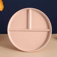 thumbnail image 4 of Assiette Repas Divisée Assiette de Dîner Sûre Assiette Incassable pour Perte de Poids Trois Compartiments pour Maison pour Enfants Jaune, 4 of 6