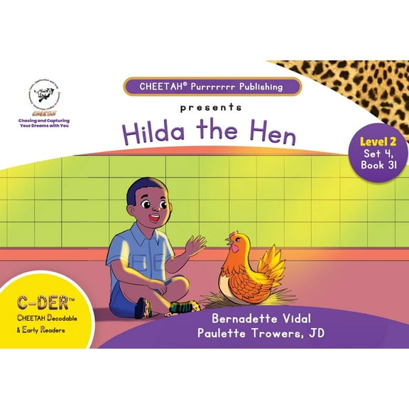 C-DER (Cheetah Decodable & Early Readers) Set 4, Book 31, Hilda the Hen, (Paperback)