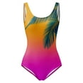 thumbnail image 2 of Aayomet Plus Size Swimwear Ruched Tummy Control Bathing Suit Front Crisscross Back Self Tie,Purple S, 2 of 4