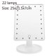 thumbnail image 1 of Espejo de maquillaje iluminado, espejo de maquillaje de pantalla táctil LED profesional Espejo de lujo con 16/22 luces LED Espejo de maquillaje de mesa ajustable de 180 grados Adepaton 2020727-2, 1 of 1