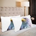thumbnail image 2 of MKHERT Bald Eagle Bird Pillowcase Pillow Protector Cushion Cover 20x30 inch,Set of 2, 2 of 3