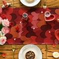 thumbnail image 2 of Sm:)e Love Heart Cat Valentine's Day Table Runner 13x72 Inch, 2 of 6