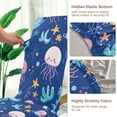 thumbnail image 5 of Yayeee 4 Pack Dining Chair Covers Stretch Parson Chairs Slipcovers Seat Protector, Light Pink Jellyfish, 5 of 6