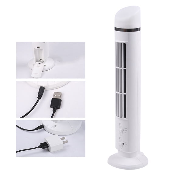 YSNOOWE 1Pcs USB Fans with Light and Two Levels for Home Plastic Bladeless Design