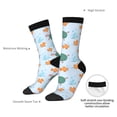 thumbnail image 4 of Disketp Turtles And Goldfish Unisex Crew Socks Lightweight Breathable Ventilation Ankle Socks, Mid-calf socks for Daily, 4 of 6