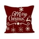thumbnail image 2 of Festive Feeling Decoration Sofa Pillow Cover Christmas Letter Print Chair Cushion Cover Linen Cushion Cover, 2 of 6