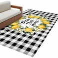 thumbnail image 2 of 3'x5' Area Rugs, Farmhouse Lemon Indoor Outdoor Area Rug for Living Room Bedroom, Bless Home Summer Black Buffalo Plaid Washable Bathroom Rugs Kitchen Floor Carpet Mats Home Decor Aesthetic, 2 of 8