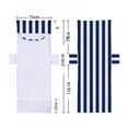 Stripe Beach Lounge Chair Towel with Fitted Top Pocket, 29.5*78.7