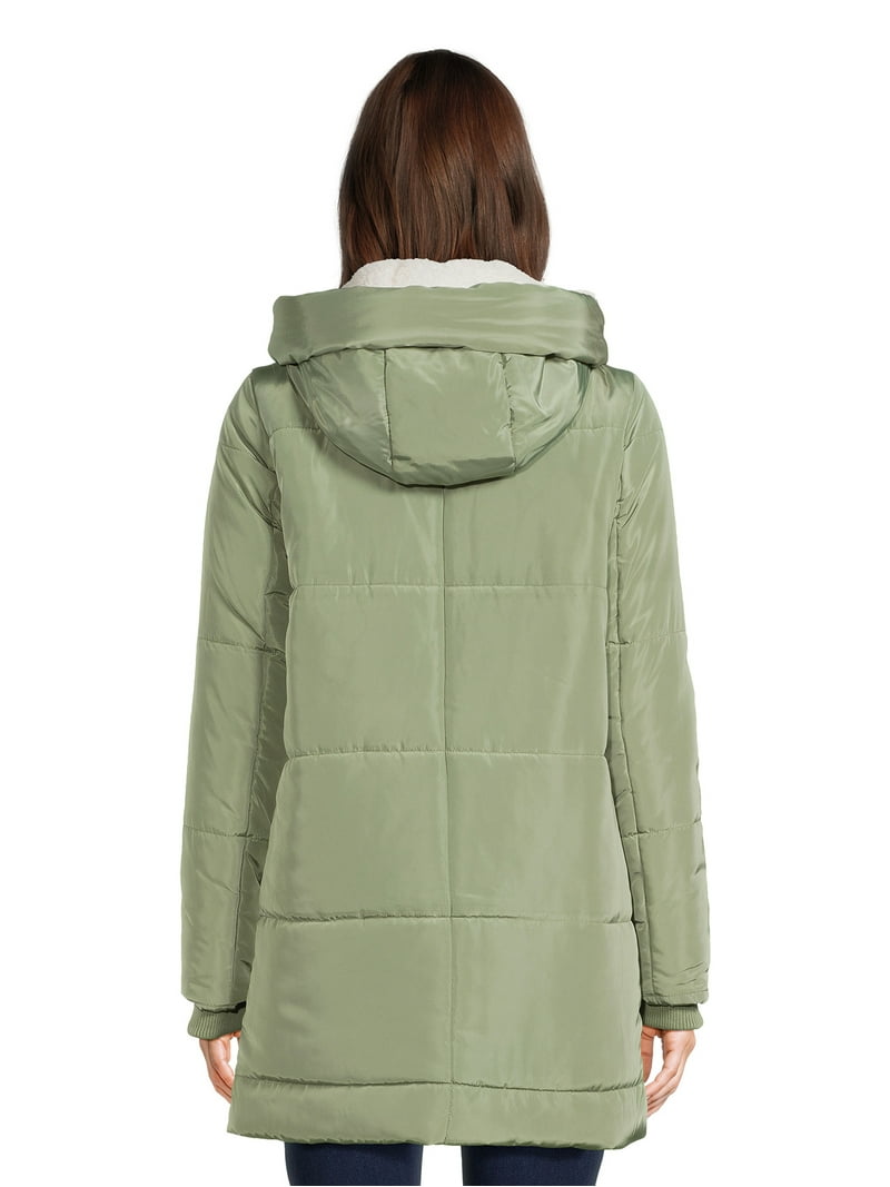 美品 Y-3 M CLASSIC WINTER WOOL PADDED COAT Jason Maxwell Puffer Coat - Faux Shearling Hood - Walmart.com