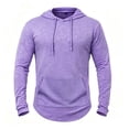 thumbnail image 5 of Uikmnh Men's Sweatshirts, Solid Color Hoodie Sweatshirt Classic Comfort Knit with Front Pocket for Everyday Wear, Hoodies for Men,XXL, 5 of 5