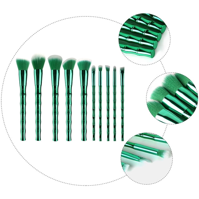 Moluckfu 10Ud Kit De Brochas De Maquillaje Con Suaves Para Base Y Polvo Facial
