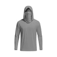 thumbnail image 3 of Oiangi Women's UPF 50+ Sun Hoodie with Face Mask Protection SPF Long Sleeve Shirts Quick Dry Thumb Holes Hiking Rash Guard Dark Gray L, 3 of 6