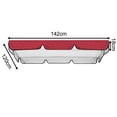 thumbnail image 1 of Outdoor Waterproof Swing Cushion Canopy Cover Set Replacement For Garden Yard, 1 of 6
